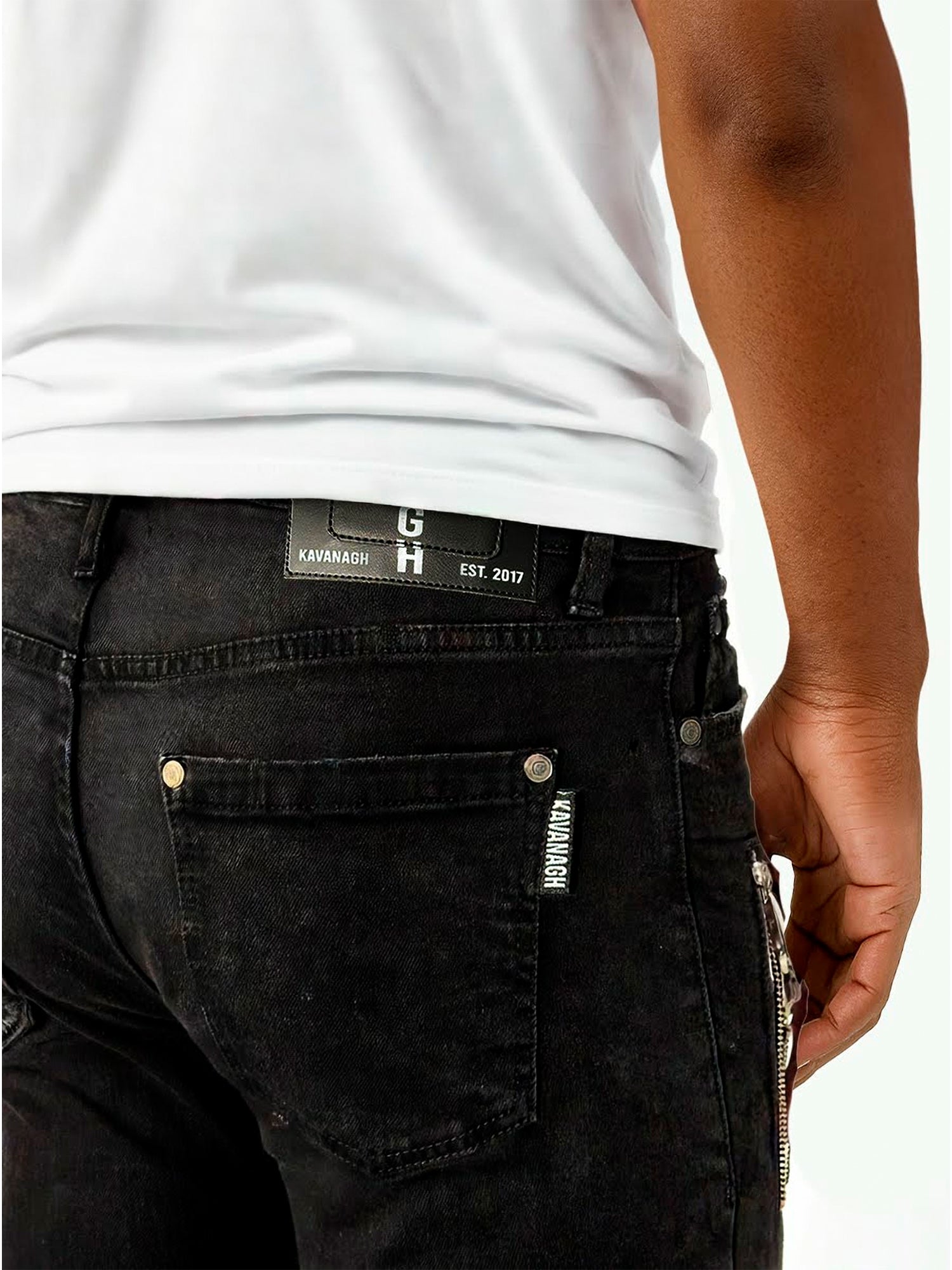 jeans / Black Motor Slim Fit Jeans
