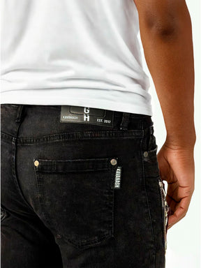 jeans / Black Motor Slim Fit Jeans