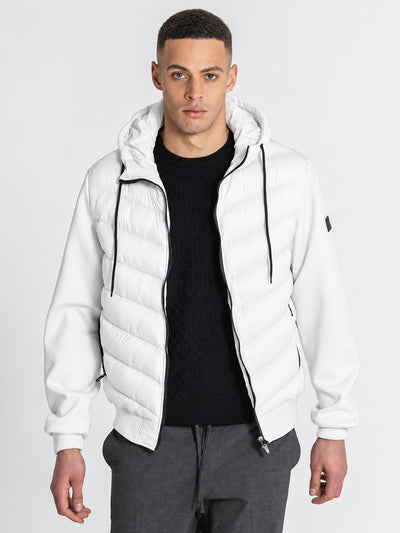 jackets / White Aero Hoodie Jacket