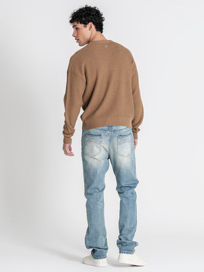 sweats / Taupe Hexa Knit Sweater