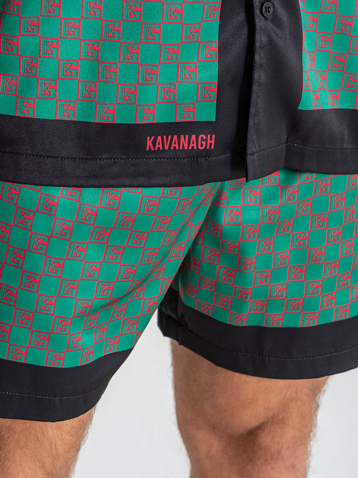 shorts / Green GK Mania Satin Shorts