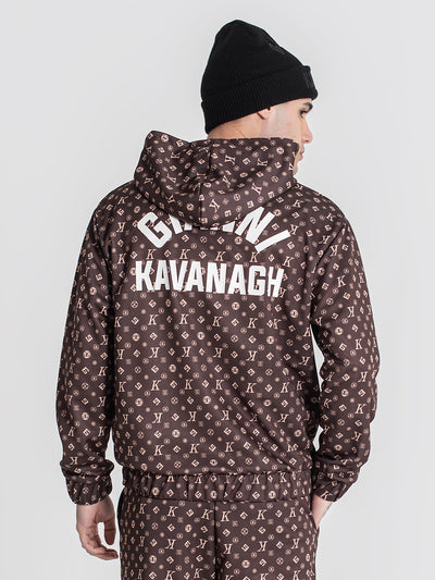 zip jackets / Brown Logomania Hoodie Jacket