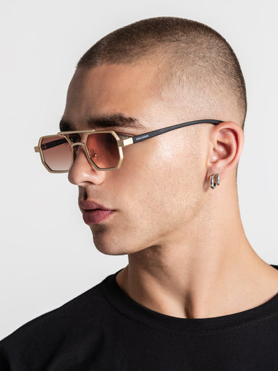 sunglasses / Gold Metal Sunglasses