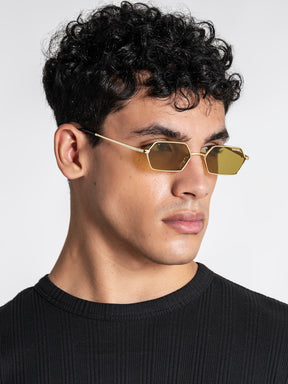 sunglasses / Green Geometric Sunglasses