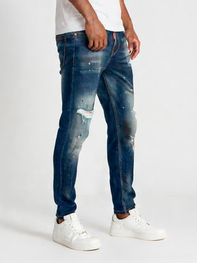jeans / Dark Blue Smile Slim Fit Jeans