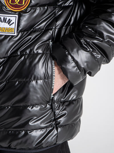 jackets / Black Collage Hoodie Jacket