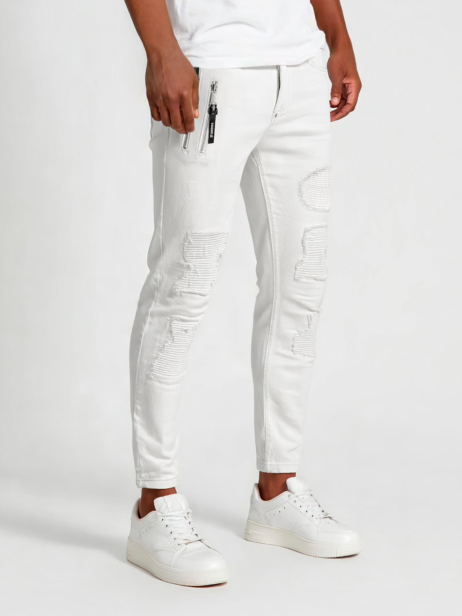 jeans / White Motor Slim Fit Jeans