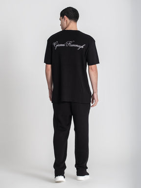 t-shirts / Black Identity Knit Tee