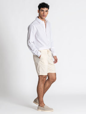 shirts / White GG Linen Shirt