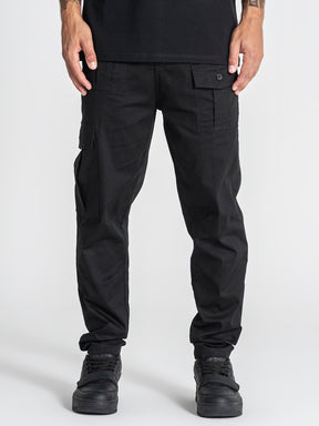pants / Black Cargo Chino Pants