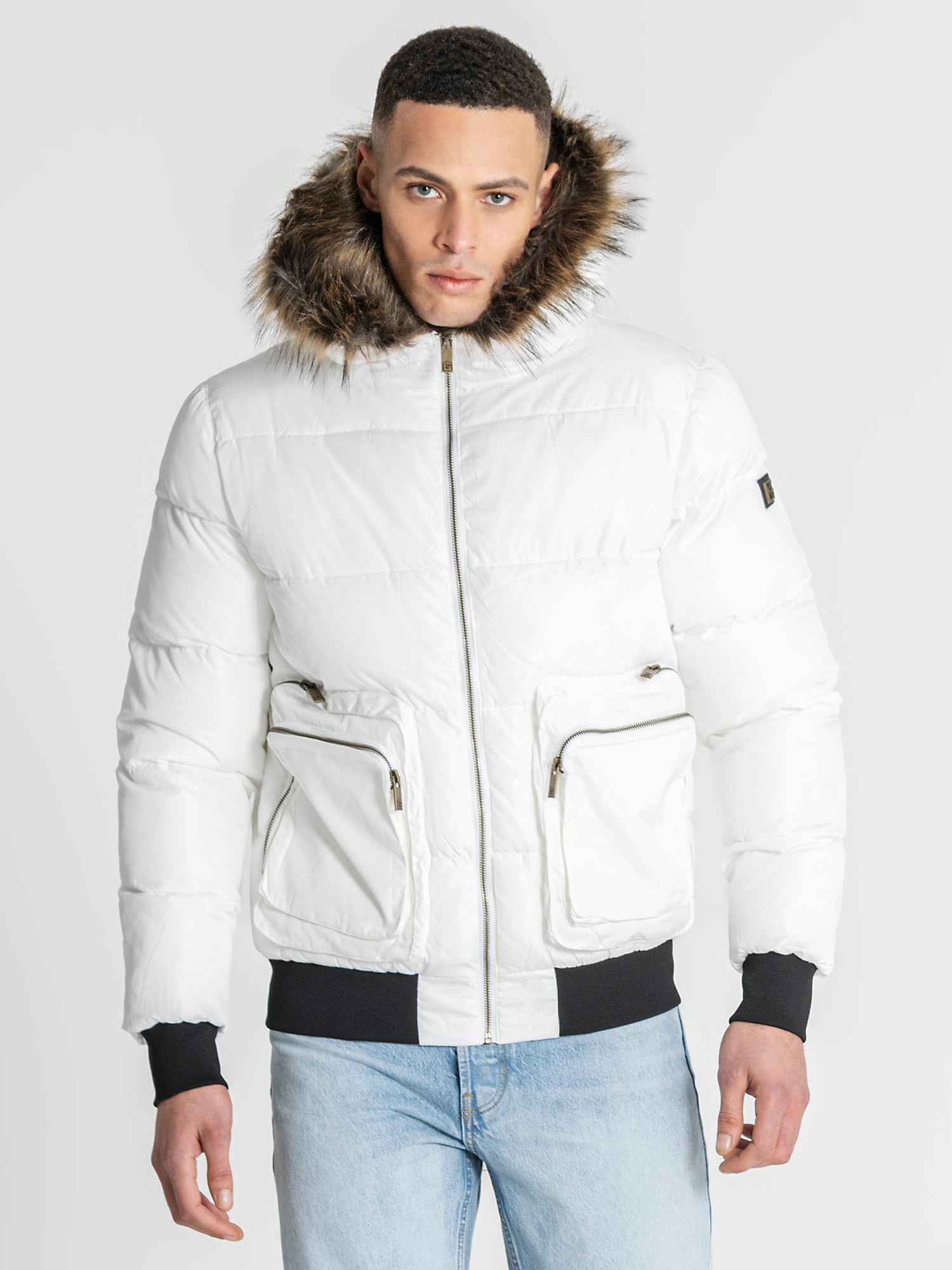 puffers / White Utility Puffer Jacket