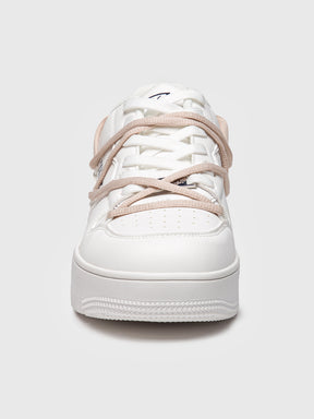 sneakers / White Wrapped Natural Sneakers