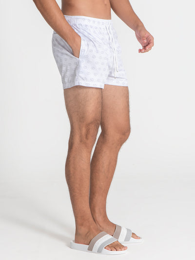 swimshorts / White GG Mania Swimshorts