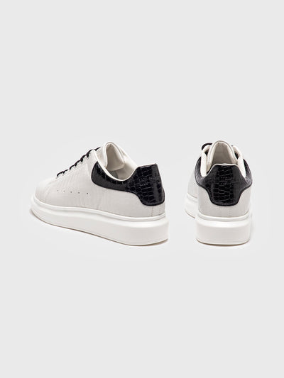 sneakers / White Elevated Block Sneakers