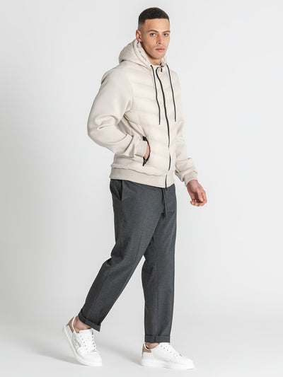 jackets / Beige Aero Hoodie Jacket