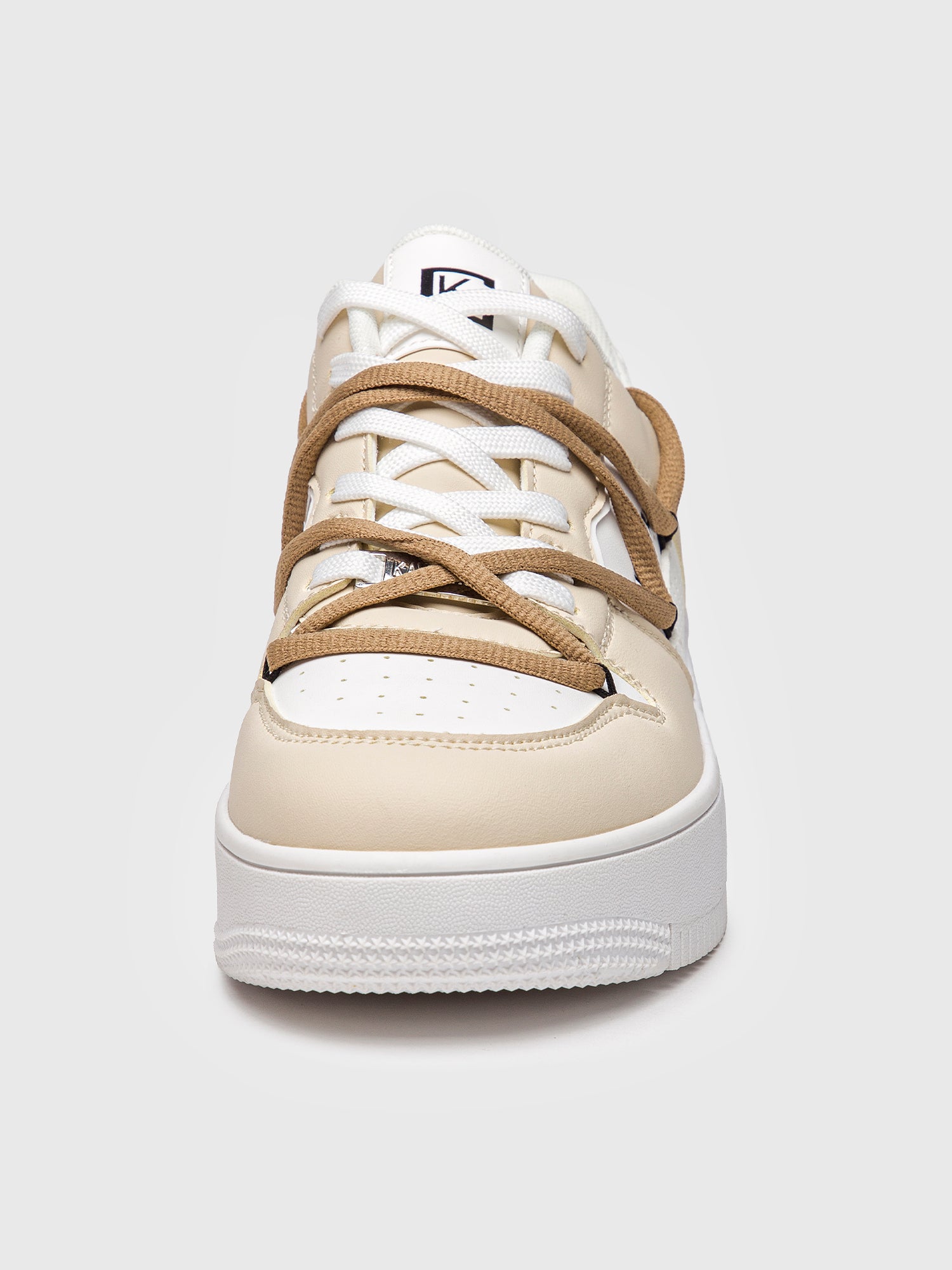 sneakers / Beige Wrapped Sneakers