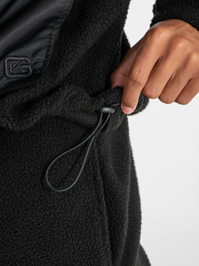 hoodies / Black Cargo Sherpa Hoodie