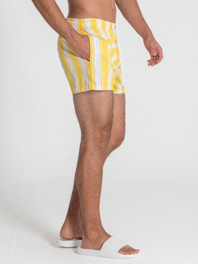 swimshorts / Yellow Striped Swimshorts