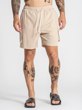 swimshorts / Beige Cargo Swimshorts