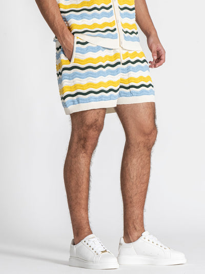 shirts / Multicolor Wave Knit Set