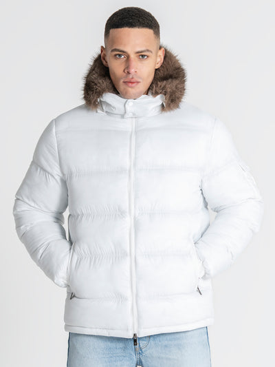 puffers / White GK Puffer Jacket