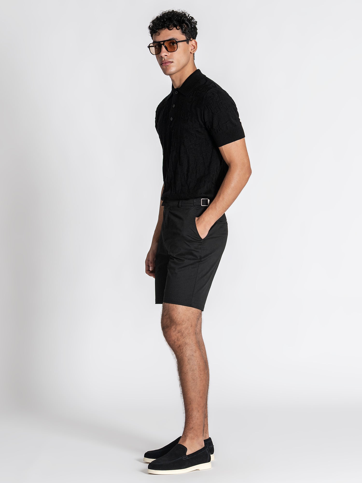 polos / Black Majestic Knit Polo