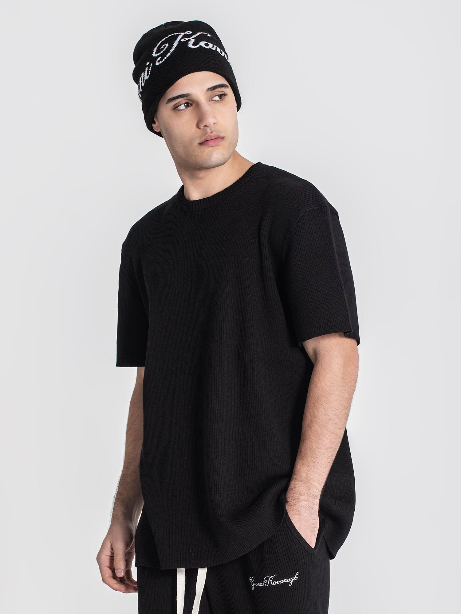 t-shirts / Black Identity Knit Tee