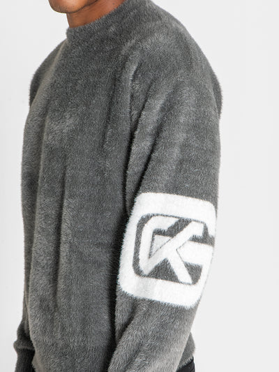 sweats / Grey Structure Knit Sweater