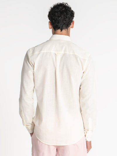 shirts / Beige Linen Shirt