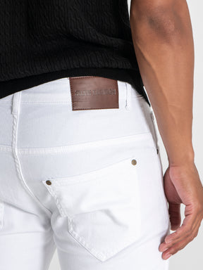 jeans / White Zipper Jeans