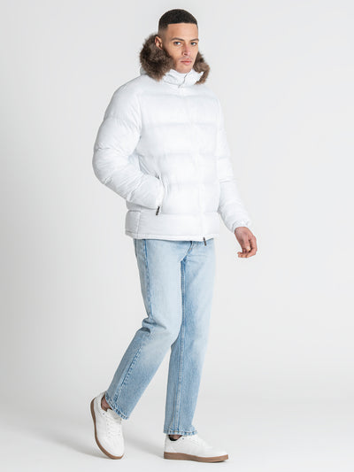 puffers / White GK Puffer Jacket