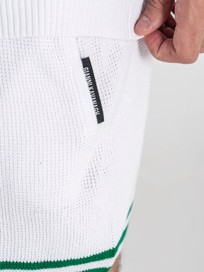 twinset / White Retro Vibes Knit Twinset