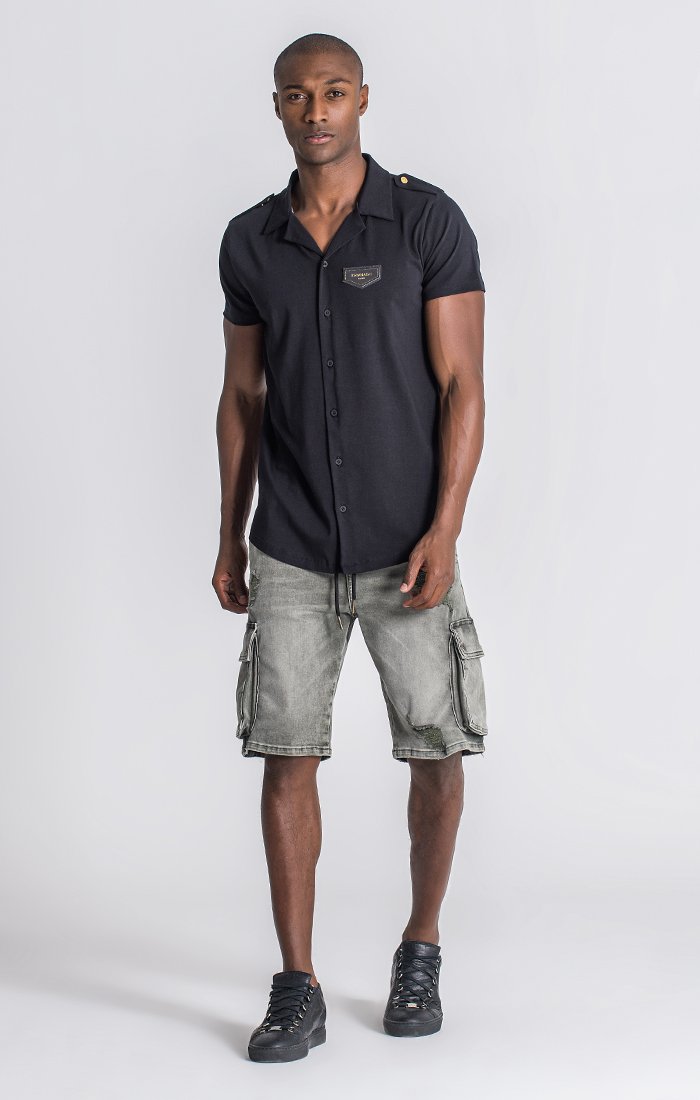 Army Green Ripped Cargo Shorts Shorts Gianni Kavanagh