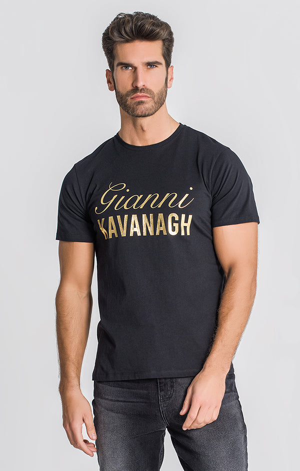 Black Montecarlo Gold Tee