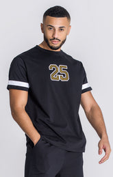 Black GK25 Crystals Oversized Tee