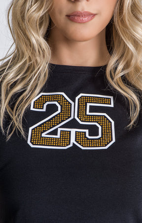 Black GK25 Crystals Top