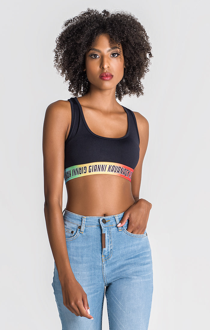 Black Copacabana Crop Top