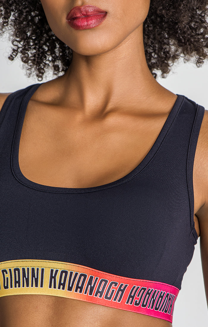 Black Copacabana Crop Top