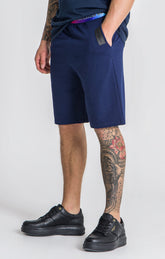 Blue Torsion Shorts