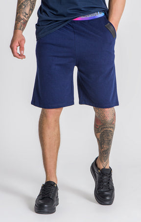 Blue Torsion Shorts