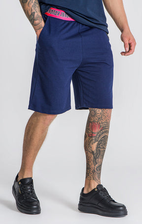 Blue Torsion Shorts