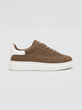 Beige GG Suede Sneakers