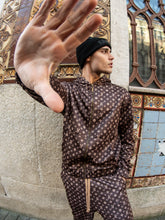 Brown Logomania Hoodie Jacket