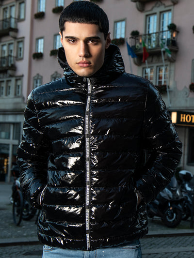 Black Loop Hoodie Jacket