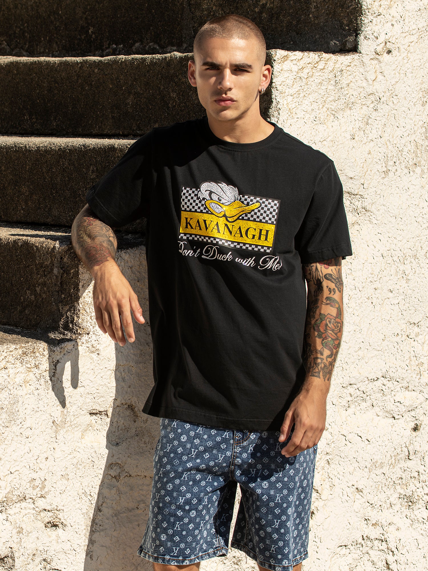 Black Grumpy Duck Tee