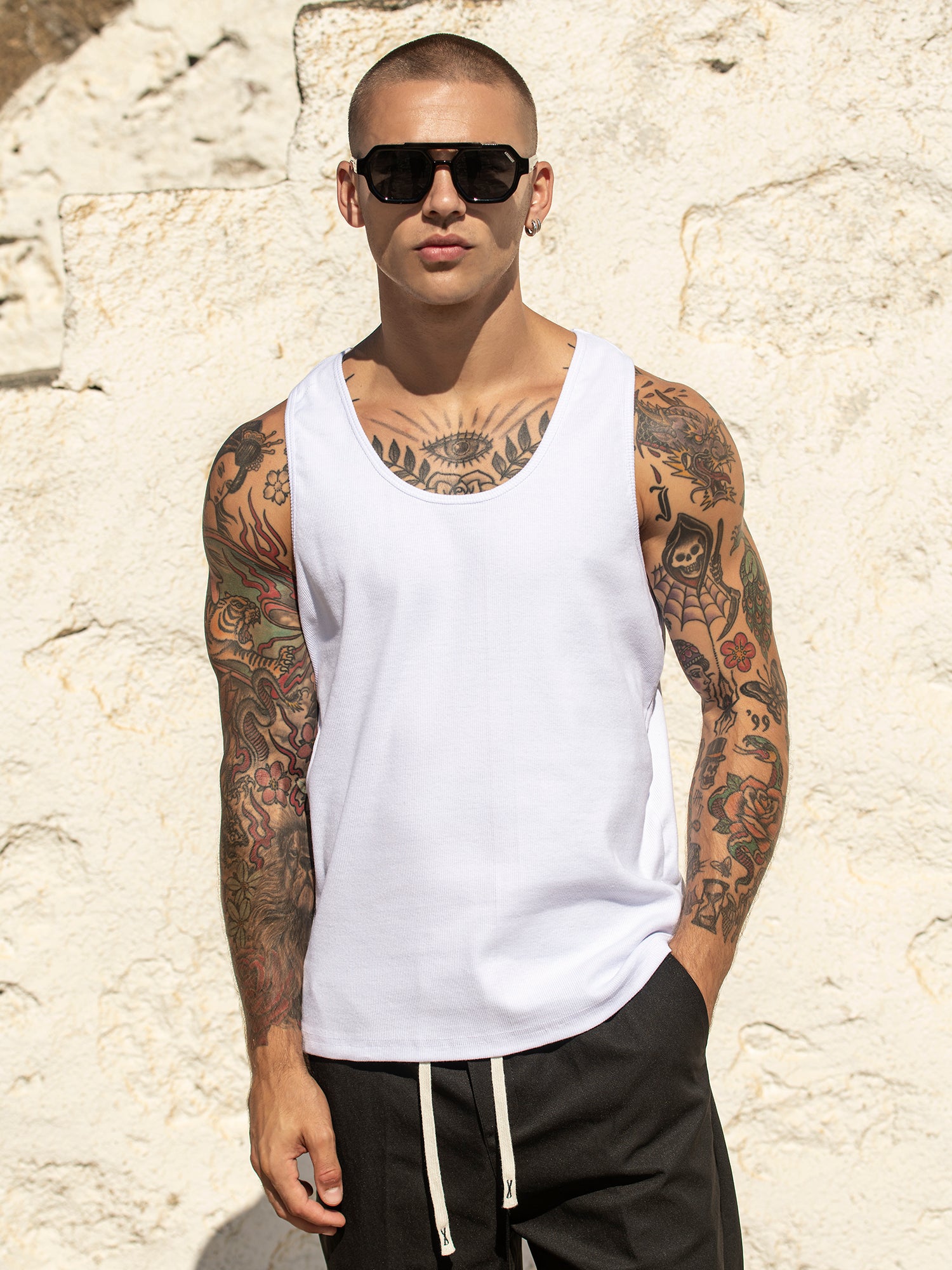 White iD Tank Top