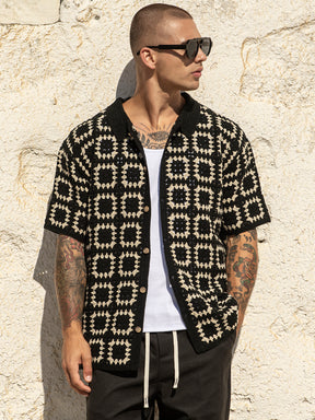 Black Nature Knit Shirt