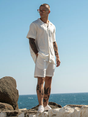 White Nature Linen Shirt