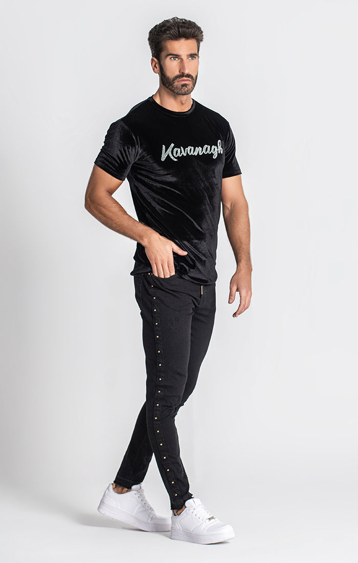 Black Lavish Silver Tee