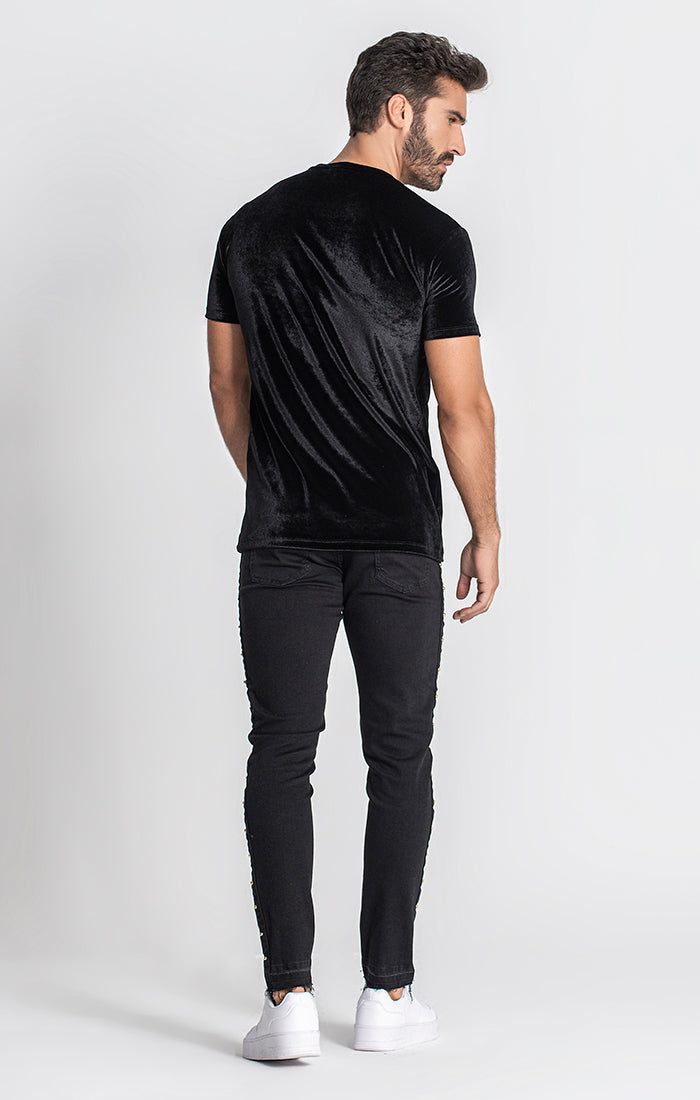 Black Lavish Silver Tee